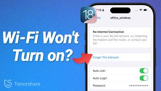 iOS18 WIFI Wont Turn on How To Fix No Internet Connection Problem After iOS 18 Update [upl. by Sears]