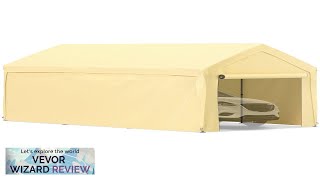 VEVOR Carport Canopy Car Shelter Tent 10 x 20ft with 8 Legs Review [upl. by Parrie]