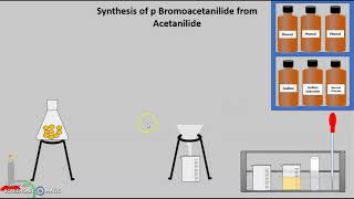 Synthesis of pBromo acetanilide from Acetanilide [upl. by Cybill]