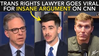 CNN Jake Tapper Lets DANGEROUS Trans Rights Lawyer Go UNCHECKED [upl. by Harle]