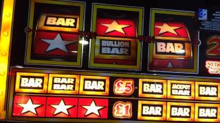 BULLION BARS fruit machine£35 jackpot2Xs top board [upl. by Merdith149]