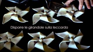 GIRANDOLE DI PASTA SFOGLIA ALLA NOCCIOLATA [upl. by Neumann459]