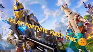 I play fortnight for the first time🤩 [upl. by Akemaj]