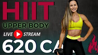 60MIN INTENSE UPPER BODY  ABS  STRENGTH TRAINING total body fat burn  abs [upl. by Yrehcaz]