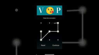 Pattern of VP Love 😘😘😘 love lock patternlock couples lovelocks screenlock [upl. by Aiuqat]