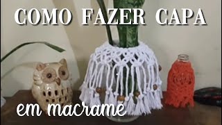 CAPA DE MACRAME PARA POTES [upl. by Peterus]