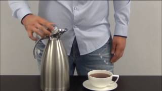 Thermal Coffee Carafe by Pykal  Pouring Instructions [upl. by Adnauqaj95]