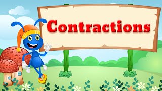 Learn How to Contract Words  Contractions for Kids  Contractions in English with the Blue Bug [upl. by Eyoj]