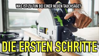 Die ersten Schritte mit deiner neuen Tauchsäge TS 55 FEBQ  Mikes Toolshop [upl. by Naneik555]