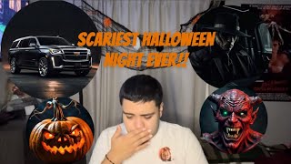 A FACELESS MAN IN A BLACK ESCALADE WAS FOLLOWING ME AROUND WORST HALLOWEEN NIGHT CREEPY STORY TIME [upl. by Nnarefinnej]