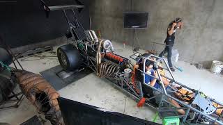 2Jz Dragster 2000 HP on dyno test [upl. by Redlac]