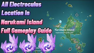 All Electroculus Location In Narukami Island Full Gameplay Guide Genshin Impact [upl. by Joost]