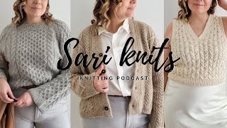 Sari knits 2024e7 April knitting projects and how I style my knits [upl. by Naahsar]