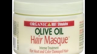 My Impression of Organic Root Stimulator Olive Oil Hair Masque Deep Conditioner Review [upl. by Cinimod297]