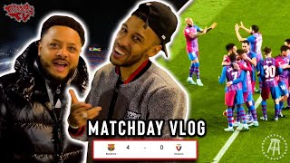 FC BARCELONA 40 CA OSASUNA  MATCHDAYS WITH TROOPZ  AUBA LINKS UP WITH THE GANG AFTER THE GAME [upl. by Annav]