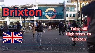 🔴WALKING winter London UK Tulse Hill to Brixton  virtual walking tuor Andando em Londres [upl. by Soule]