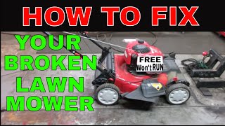 How To Restore A Junked Lawn Mower For Cheap [upl. by Flieger851]