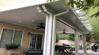 Alumawood Insulated Roofed Patio Cover Canyon Country [upl. by Nikolos]