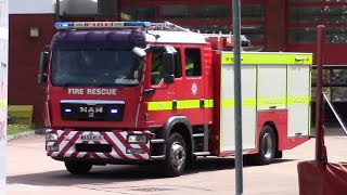 Devon amp Somerset Fire amp Rescue Medium Rescue Pump Turn out [upl. by Annahsal]