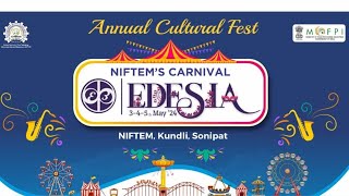 Watch LIVE NIFTEM’s annual fest ‘EDESIA’ [upl. by Niamjneb5]