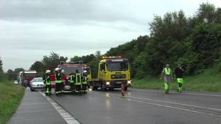 Heinsberg Wieder ein schwerer Unfall auf der B221  Höhe Schleiden [upl. by Osrick]