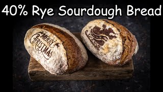 40 Rye Sourdough Bread [upl. by Ymerej182]