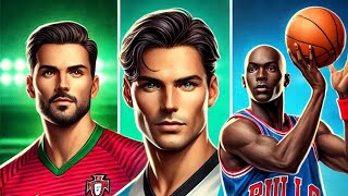 Comment Your Top 5 Athletes of all time  All sports combined Jordan 🐐🤝 Messi 🐐🤝 Ronaldo 🐐 [upl. by Gilba]