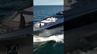 Riva yacht bow  top view [upl. by Zailer134]