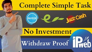 IPwebru Live Withdraw Payment Proof  Signup Account  IP Web Earning  Earn With Badar [upl. by Madelon]