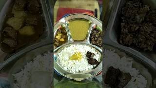 Mocher ghontodal soyabeanbengali veg thalifoodlunch shorts [upl. by Acassej]