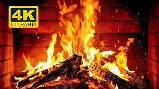 🔥 Cozy Fireplace 4K 12 HOURS Fireplace with Crackling Fire Sounds Crackling Fireplace 4K [upl. by Ahsiyt]