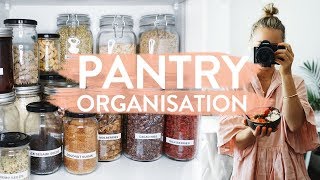 PANTRY ORGANISATION  My Healthy Food Pantry Makeover [upl. by Priscella]