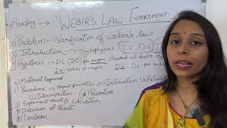 Webers law experiment  what to write in webers law experiment file [upl. by Aicatsana]