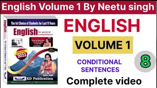 English Volume 1 by neetu singh conditional sentences complete book 💁‍♀️dsssb English for cgl [upl. by Weitman]