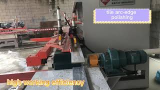 Buyers show—Ceramic tile arcedge polishing machine with 14 grinding head [upl. by Anoit]