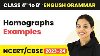 Homographs Examples  Homographs Examples With Pronunciation  Class 4  8 English Grammar [upl. by Nairim]