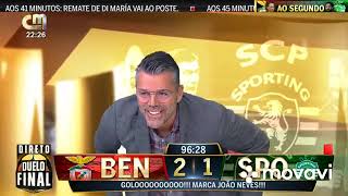 Benfica 21 Sporting  Golo CMTV [upl. by Nidroj]