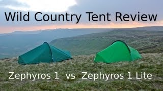 Wild Country  Zephyros 1 vs Zephyros 1 Lite  Tent Review [upl. by Irotal]