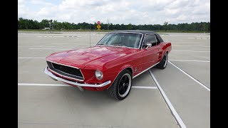 1967 Mustang Coupe Red Walk Around amp Cold Start [upl. by Marguerie786]