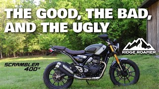 2024 Triumph Scrambler 400X Owners Review  USA [upl. by Balliett]