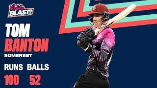 Banton Blasts 52 Ball Century  Highlights  Vitality Blast 2021 [upl. by Peednama751]