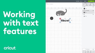 Working with Text Features  Beginner Design Space Tutorial  Cricut™ [upl. by Skippy964]