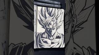 ASMR Drawing Goku Super Saiyan from Dragon Ball Z asmr drawing anime shorts [upl. by Maupin]