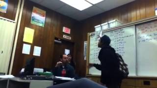 8th Grade Yelling At Teacher Part 2 [upl. by Enilrae]