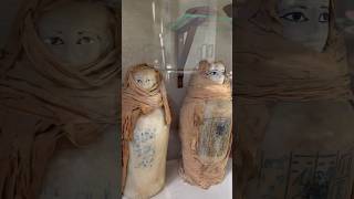 Canopic jars for the human organs at the Egyptian museum in Cairo [upl. by Lladnek305]