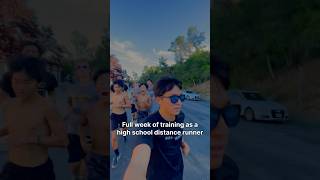 Full week of training as a high school distance runner [upl. by Latnahs]