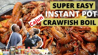 HOW TO MAKE CAJUN CRAWFISH BOIL IN AN INSTANT POT  SUPER EASY [upl. by Ardnosac]