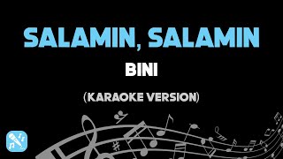 Salamin Salamin  Bini Karaoke Version HD [upl. by Ellehciram]