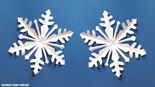 Tutorial Fiocchi di neve con la carta  DIY Paper Snowflakes [upl. by Cheri552]