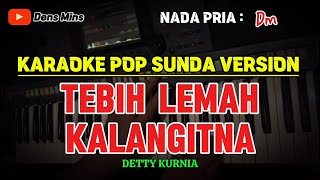 TEBIH LEMAH KALANGITNA  DETTY KURNIA  KARAOKE POP SUNDA VERSION  NADA PRIA Dm [upl. by Teferi260]